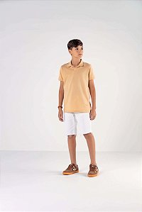 Camiseta Juvenil Masculina Gola Polo duas Cores