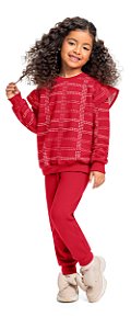 Conjunto Infantil Feminino Moletom Fechado da Bee Loop