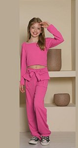Conjunto Infantil Feminino com Calça Social Arrumado