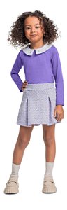 Conjunto Infantil com Saia Shorts Tweet da Quimby