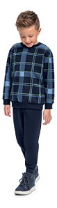 Conjunto Infantil de Frio Fechado da Bee Loop Xadrez