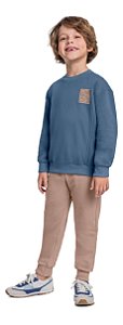 Conjunto Infantil Masculino da Quimby Moletom sem Felpa
