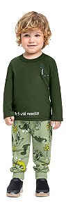 Conjunto Infantil da Bee Loop Dinissauro com Camiseta