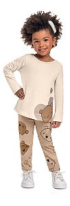Conjunto Infantil da Bee Loop com Legging Moderninho