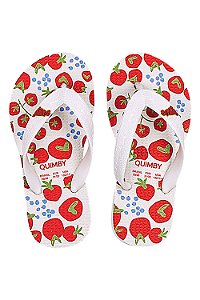 Chinelo Infantil de Dedo da Quimby Tomates Cereja