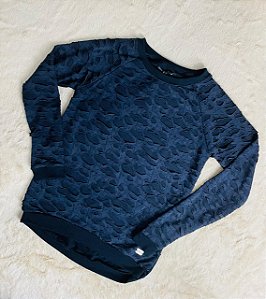 Blusa Juvenil de Manga Longa Feminina da Gloss Fechada