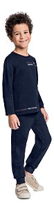 Calça de Moletom Juvenil e Infantil Moletom com Punho