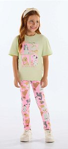 Conjunto Infantil com Legging da Quimby Meia Estação