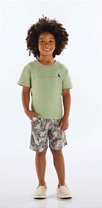 Conjunto Juvenil e Infantil da Quimby Masculino Bermuda