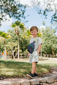 Conjunto Infantil Masculino Bermuda Look Total