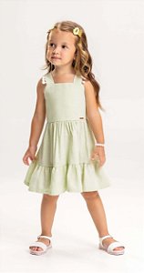 Vestido Infantil Casual Fresquinho Tecido Fresquinho