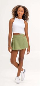 Conjunto Juvenil Feminino com Saia Shorts