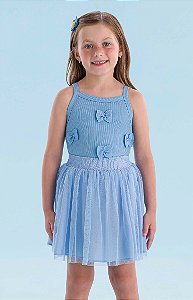Conjunto Feminino Infantil da Mon Sucré Saia Arrumadinho