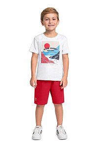 Conjunto Infantil da Bee Loop Bermuda Fresquinho