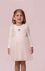 Vestido Infantil Festa Petit Cherie Manga Longa