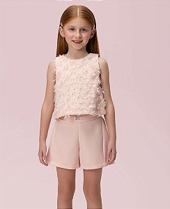 Conjunto Infantil Petit Cherie Short Alfaiataria