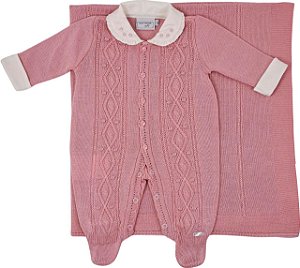Kit Maternidade Tricô Rose Malharia Noruega