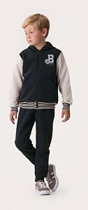 Conjunto Infantil Masculino Moletom Duas Cores