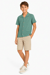 Conjunto Infantil Masculino Camisa e Bermuda