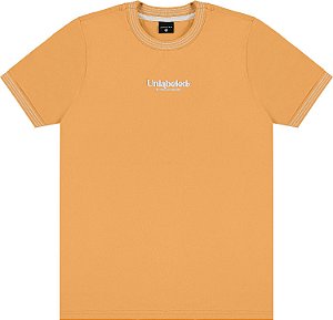 Camiseta Juvenil Masculina Malha Algodão Caramelo
