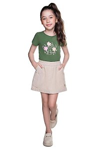 Conjunto Infantil Saia e Blusa Have Fun