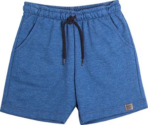 Bermuda Infantil Masculina Moletom Azul