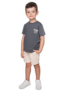 Conjunto Infantil Masculino Bermuda e Camiseta