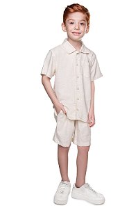 Conjunto Infantil e Juvenil Camisa e Bermuda