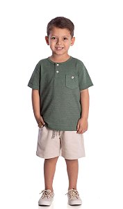 Conjunto Infantil Menino Arrumado Gola Padre