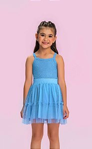 Conjunto Infantil Tule Azul Mon Sucré