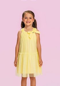 Vestido de Festa Infantil Mon Sucré Amarelo
