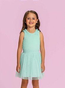 Conjunto Infantil Mon Sucré Saia Tutu Verde