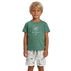 Conjunto Infantil Nini Bambini Bermuda Coqueiro