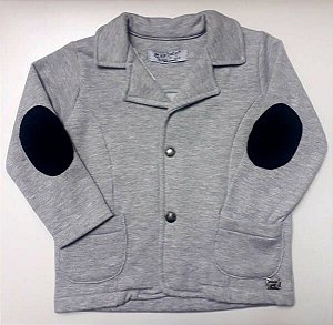 Blazer Infantil Masculino de Moletom Cinza da Up Baby