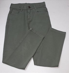 Calça Infantil masculina Verde de Sarja da Biogas