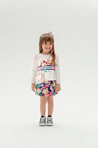 Conjunto Infantil com Shorts Saia da Mon Sucré