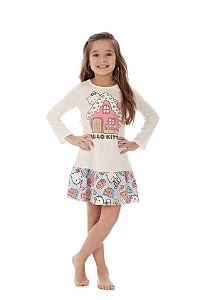 Camisola Infantil de Menina de Manga Longa da Hello Kitty