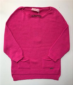 Blusa Infantil Pink de Tricot da Pituchinhus