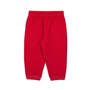 Calça Infantil de Moletom Lisa com Punho da Nini & Bambini