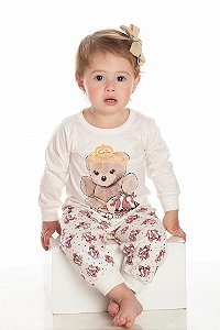 Pijama de Frio Infantil de Ursinho da Duzizo