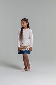Vestido Infantil de Manga Longa da Petit Cherie