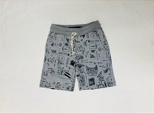 Bermuda Infantil Cinza Estampada da Colcci
