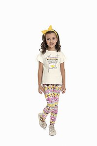 Conjunto Infantil com Calça Estampada da Quimby
