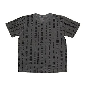 Camiseta Infantil de Manga Curta Estampada da Have Fun