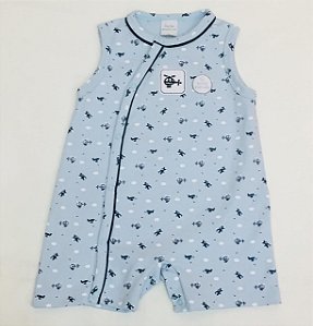 Macacão de Bebê Curto Estampado Cores Diferentes da Piu Piu