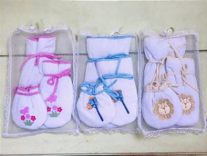 Kit Porta Mamadeira de Bebê Rosa Azul ou Bege da Hira-Imi