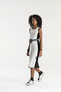 Vestido Juvenil Midi Justo Faixa Lateral da BobbyLulu