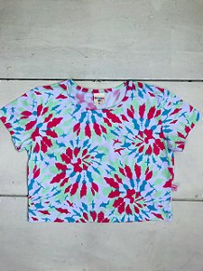 Blusa Infantil Cropped Cores Diferentes Tie Dye da Have Fun