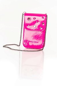 Bolsa Infantil e Juvenil Pink com Alças de Corrente Vanilla Cream