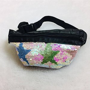 Bolsa Infantil e Juvenil Modelo Pochete Paetê da Vanilla Cream